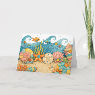 Whimsical Underwater Ocean Scene Card