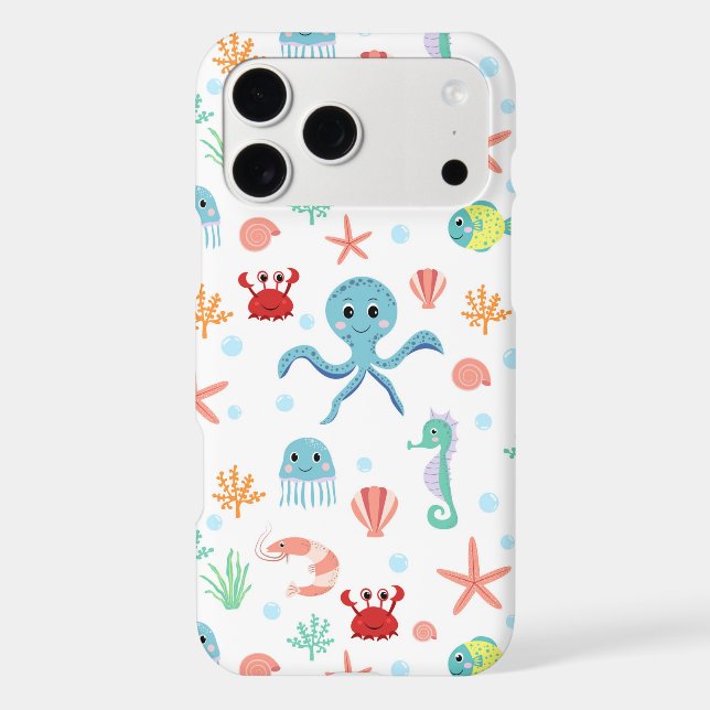Whimsical Underwater Sea Creatures (Back)