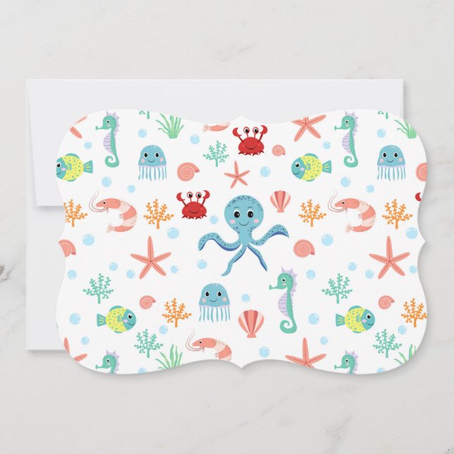 Whimsical Underwater Sea Creatures (Front)