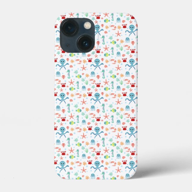 Whimsical Underwater Sea Creatures Case-Mate iPhone Case (Back)
