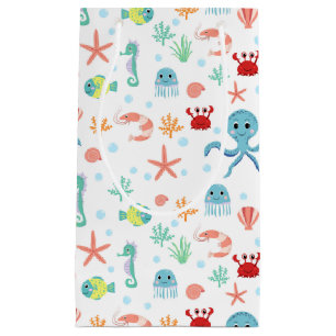 Whimsical Underwater Sea Creatures Small Gift Bag