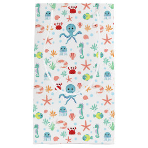 Whimsical Underwater Sea Creatures Small Gift Bag