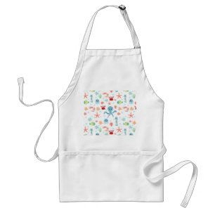 Whimsical Underwater Sea Creatures Standard Apron