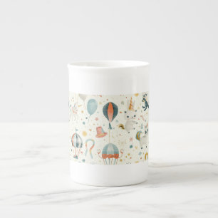 Whimsical Unicorn Circus Dreams Bone China Mug