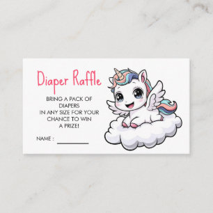 Whimsical Unique Unicorn Baby Shower Enclosure Card