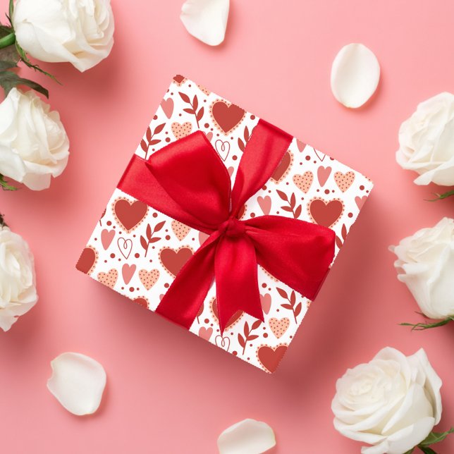 Whimsical Valentine Heart Pattern Wrapping Paper (Whimsical Valentine Heart Pattern Wrapping Paper)