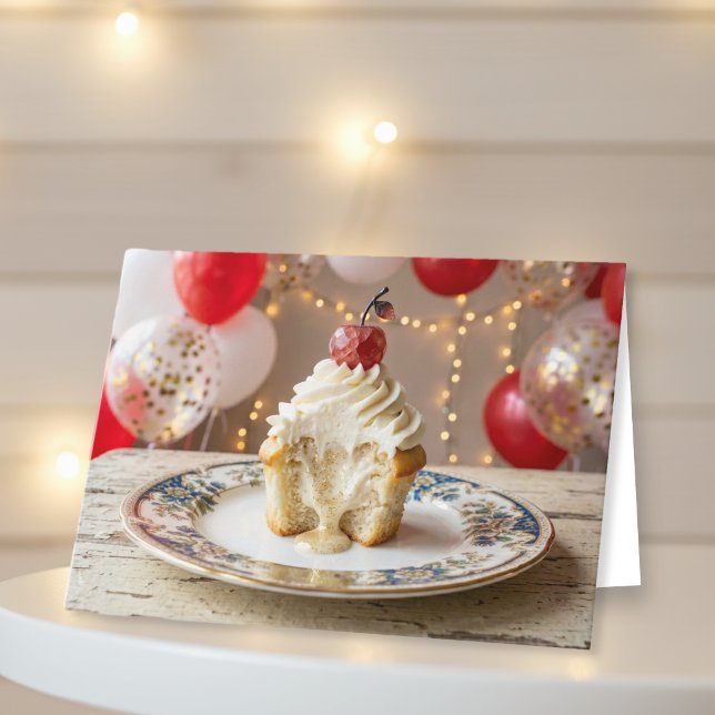 Whimsical Vanilla Cupcake | Niece's Birthday  Card (Creator Uploaded)