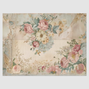 Whimsical Victorian Roses Tissue Paper