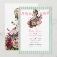 Whimsical Vintage Alice in Wonderland Baby Shower