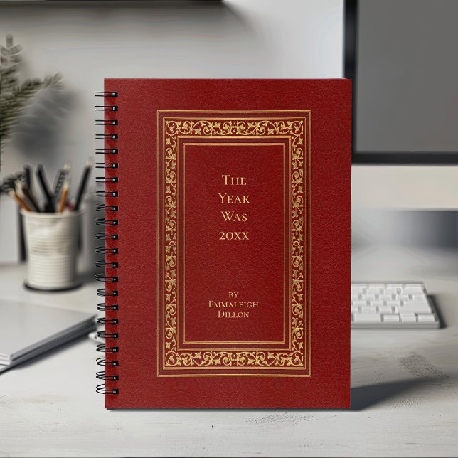 Whimsical Vintage Elegant Red Book Cover Planner (Creator Uploaded)