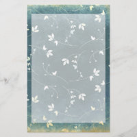 Whimsical Vintage Pattern with Birds and Leaves