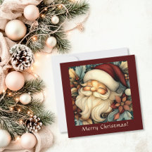 Whimsical Vintage Santa Customisable