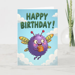 Whimsical Violet Creature Card