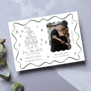 Whimsical Vows   Hand Drawn Doodles   Wedding Save The Date