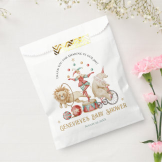Whimsical Watercolor Circus Carnival Baby Shower Favour Bags