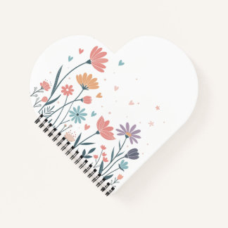 Whimsical Watercolor Floral Notebook