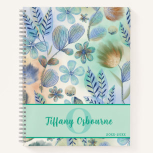 Whimsical Watercolor Florals Notebook