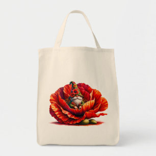 Whimsical Watercolor Garden Gnome Tote Bag