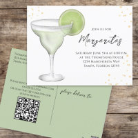 Whimsical Watercolor Margarita QR Code Website
