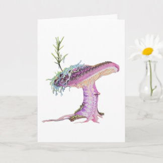 Whimsical Watercolor Mushroom Card