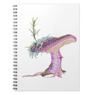 Whimsical Watercolor Mushroom Notebook