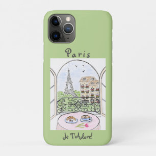 Whimsical Watercolor Paris Eiffel Tower Case-Mate iPhone Case