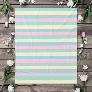 Whimsical Watercolor Pastel Colors Fleece Blanket