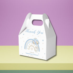 Whimsical Watercolor Rainbow Baby Shower Favour Box