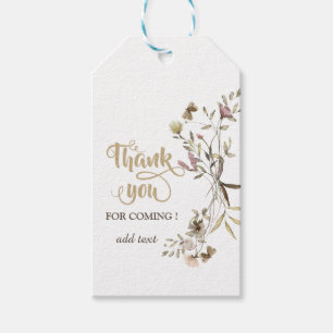 Whimsical Watercolor Wildflower Gift Tags