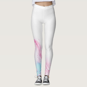 Whimsical Watercolor Wildflower Pattern Women's Le Leggings