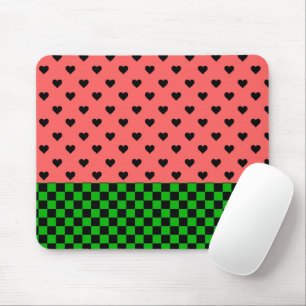 Whimsical Watermelon Colours Patterned Mouse Pad