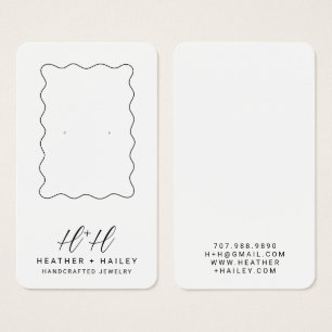 Whimsical Wavy Border Display Card