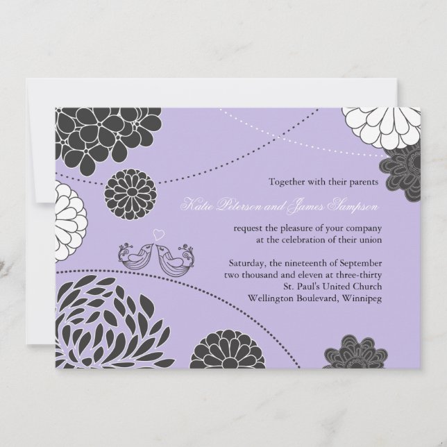 Whimsical Wedding Invitation (Front)