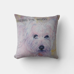WHIMSICAL WEST HIGHLAND TERRIER CUSHION