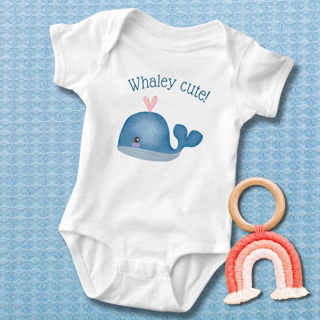 Whimsical Whaley Cute Baby Bodysuit (Creator Uploaded)