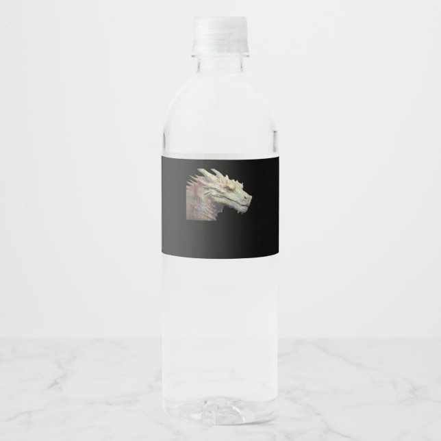 Whimsical Whimsigoth Fantasy Art Water Bottle Label (Front)