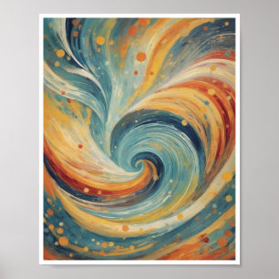 whimsical whirlwinds swirling vortexes Poster Wall