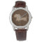 Whimsical Wiener Dog Watch Unisex Chocolate Brown
