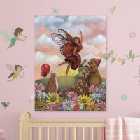 Whimsical Wildflower Fairy Farewell to the Animals