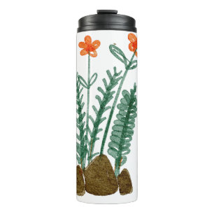 Whimsical Wildflower Garden Floral Stainless Steel Thermal Tumbler