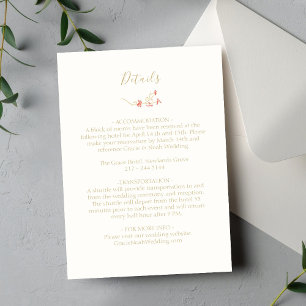 Whimsical Wildflower & Ivory Wedding Details