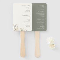 Whimsical Wildflower | Ivory Wedding Program