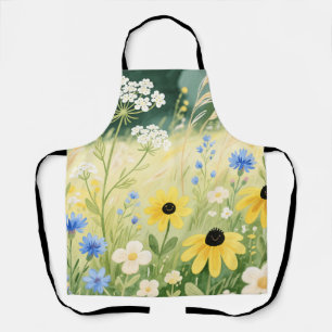 Whimsical Wildflower Meadow Apron