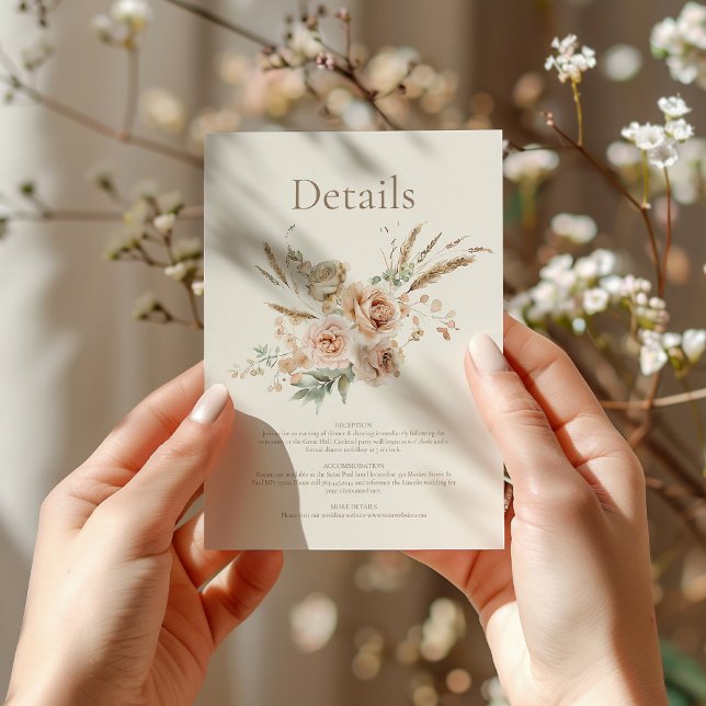 Whimsical Wildflower Meadow Wedding Enclosure Card (Creator Uploaded)