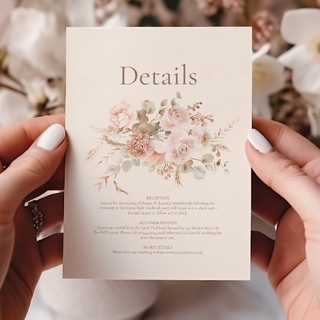 Whimsical Wildflower Meadow Wedding Enclosure Card (Creator Uploaded)