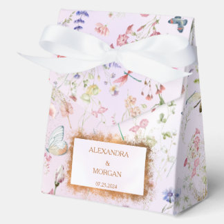 Whimsical Wildflower Pink Wedding   Favour Box
