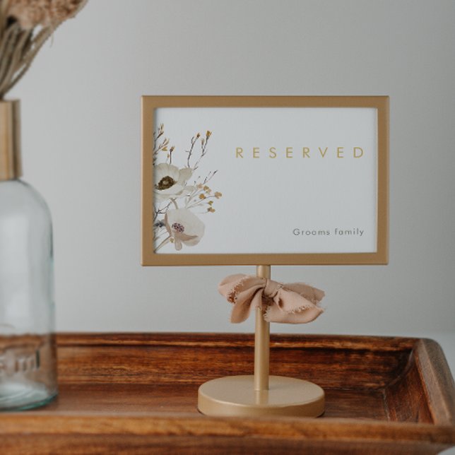 Whimsical Wildflower Reserved Sign (Creator Uploaded)