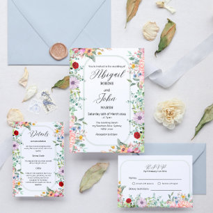 Whimsical Wildflower RSVP Card