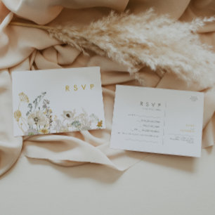 Whimsical Wildflower Song Request RSVP Card
