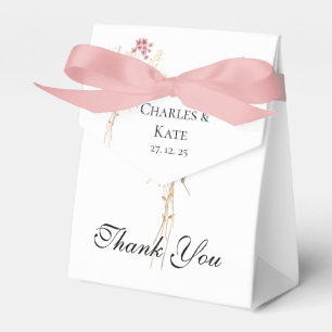Whimsical Wildflower Spring Summer fall Wedding Favour Box